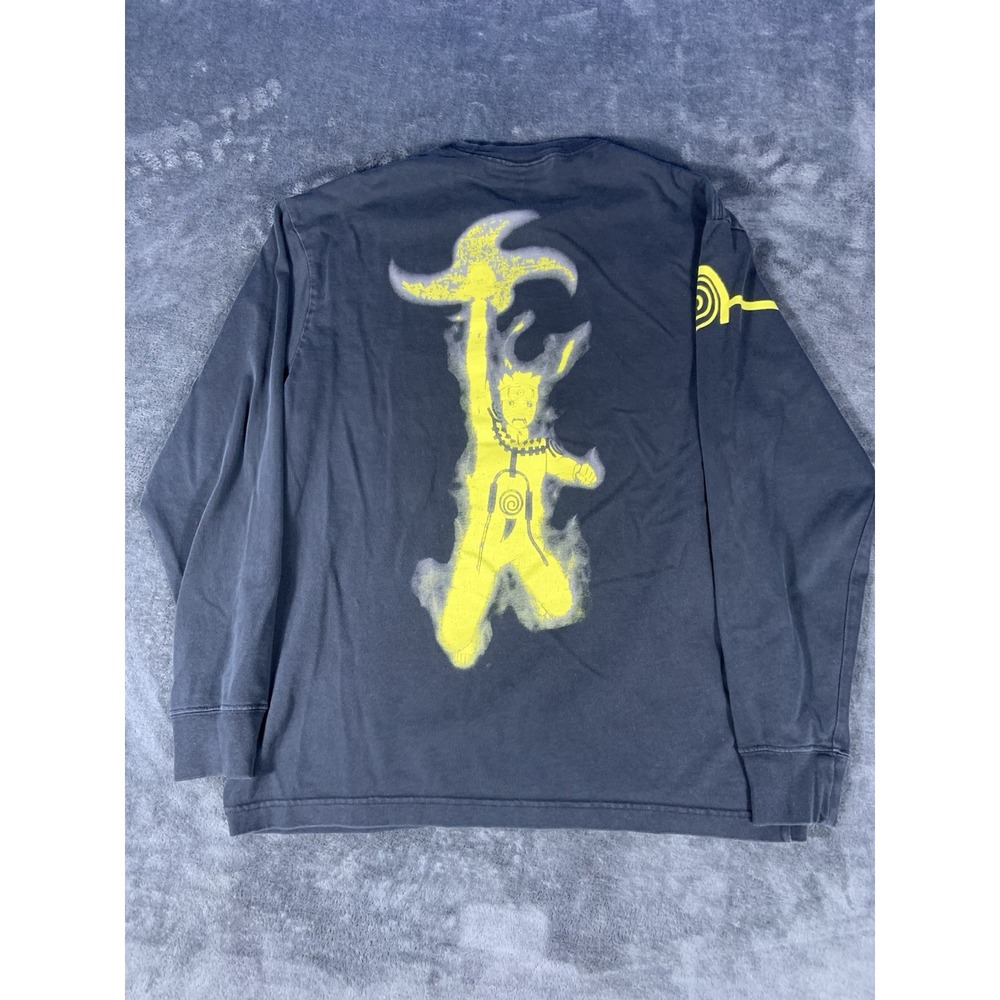Naruto Shippuden x Jordan Zion Tee T-Shirt LS Kyuubi DO6597-010 Men's Size Med